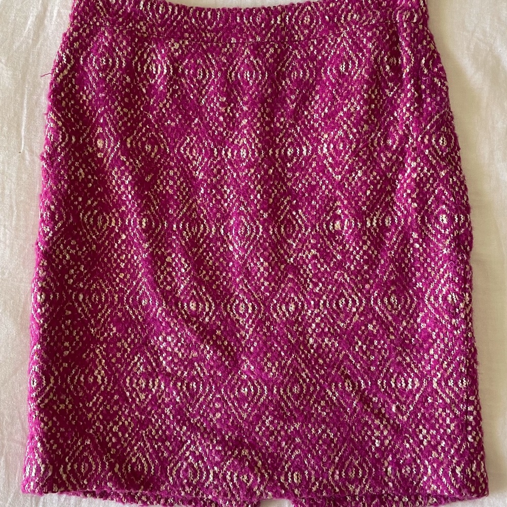 J. Crew Corkscrew Tweed Pencil Skirt